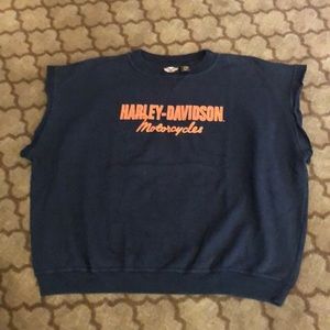 HD cut off sleeve sweatshirt